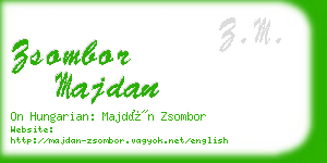 zsombor majdan business card